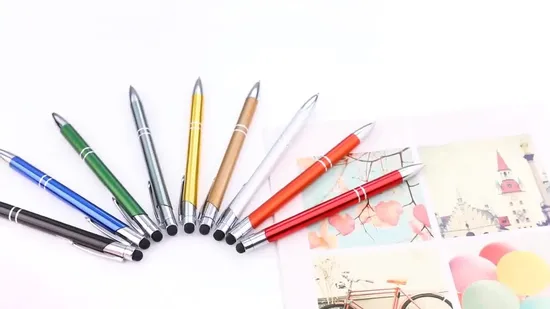Aluminum Stick Touch Screen Pen, Metal Pen, Ballpoint Pen Metal, Office Pen, Promotional Pen